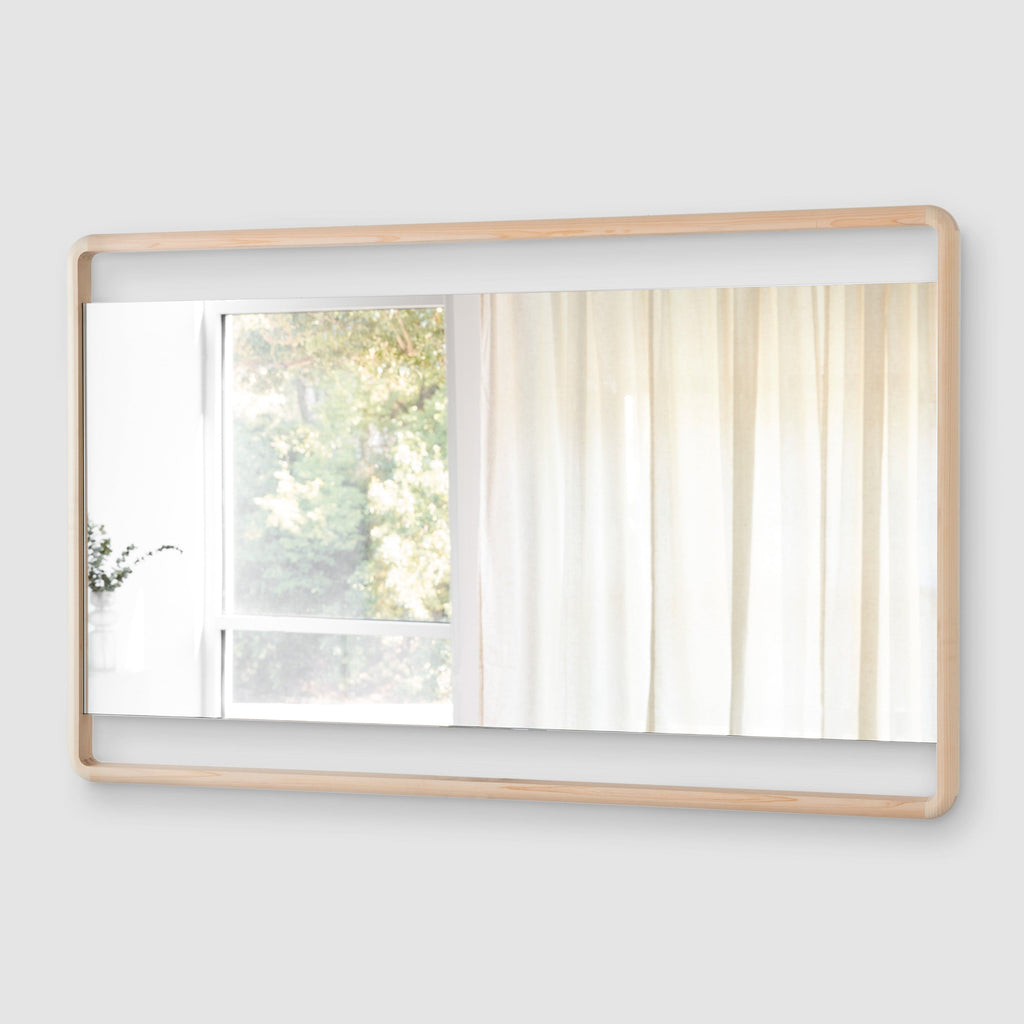 Hinoki Wood Wall Mirror