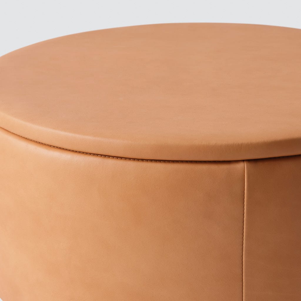Torres Leather Storage Ottoman - Medium & Large