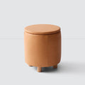 Torres Leather Storage Ottoman - Small